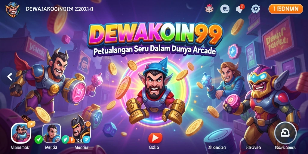 Screenshot DEWAKOIN99 menampilkan aksi seru dalam permainan Arcade.