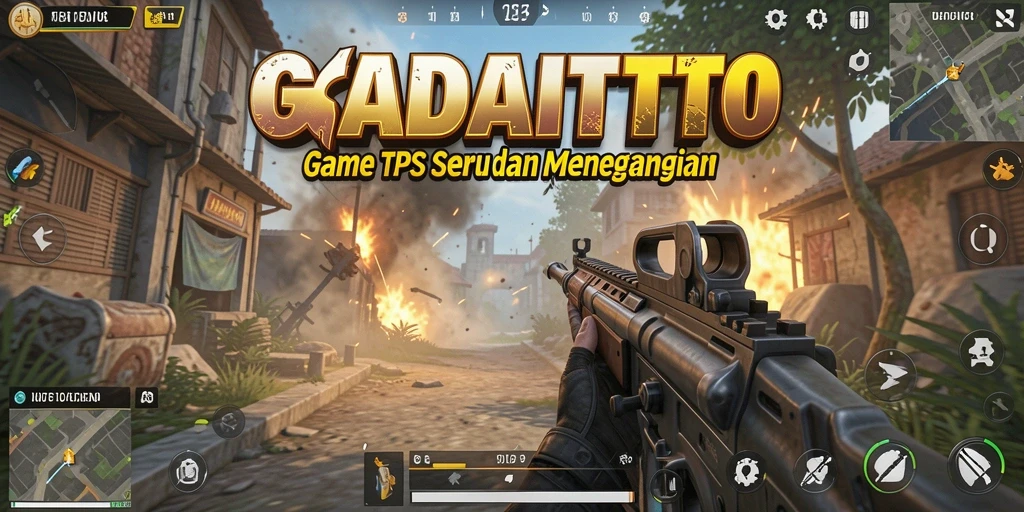 Gameplay seru GADAITOTO dengan aksi tembak-menembak yang intens.