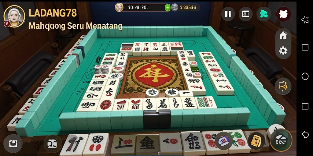 Screenshot gameplay LADANG78 menampilkan tantangan Mahjong menarik.