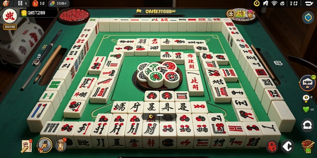 Screenshot gameplay OMSET288 yang menunjukkan aksi seru Mahjong.
