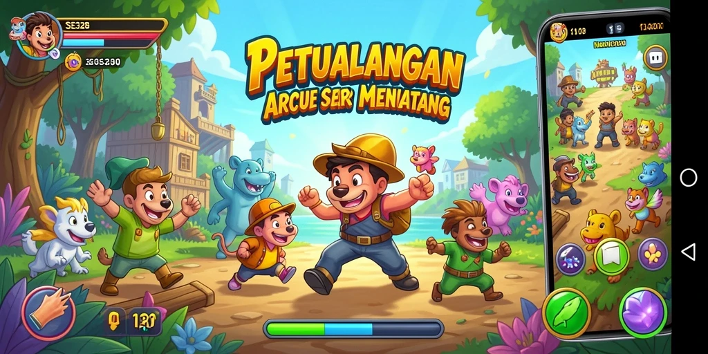 Screenshot SE328 menunjukkan gameplay arcade yang seru dan menantang.