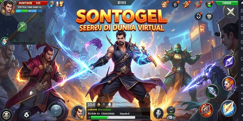 Tangkapan layar pertarungan menampilkan aksi seru dan visual menakjubkan.